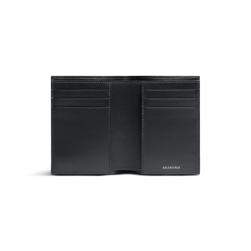 Men's Monaco Vertical Bifold Wallet in Black 3