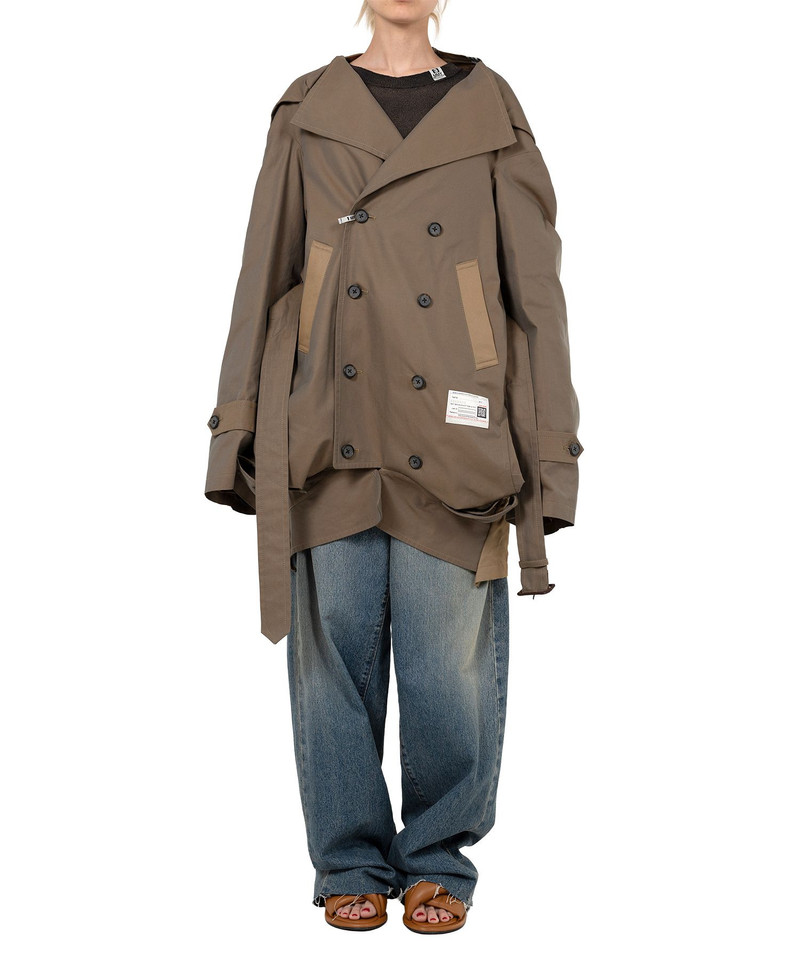 Reversed Front Trench Coat 7