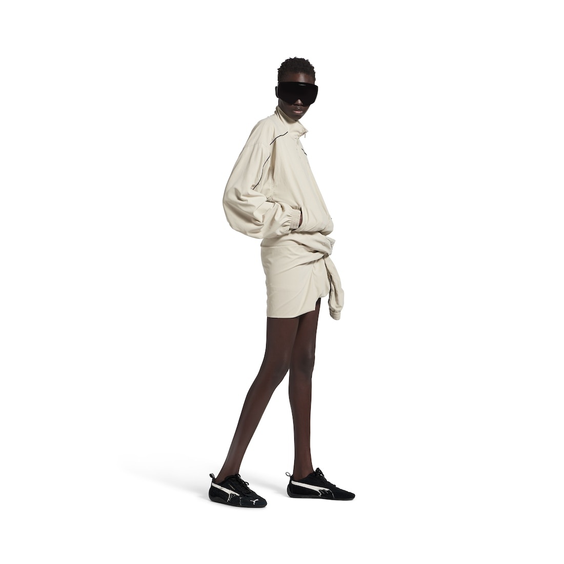 Speedcat Suede Balenciaga in Black/white - 9