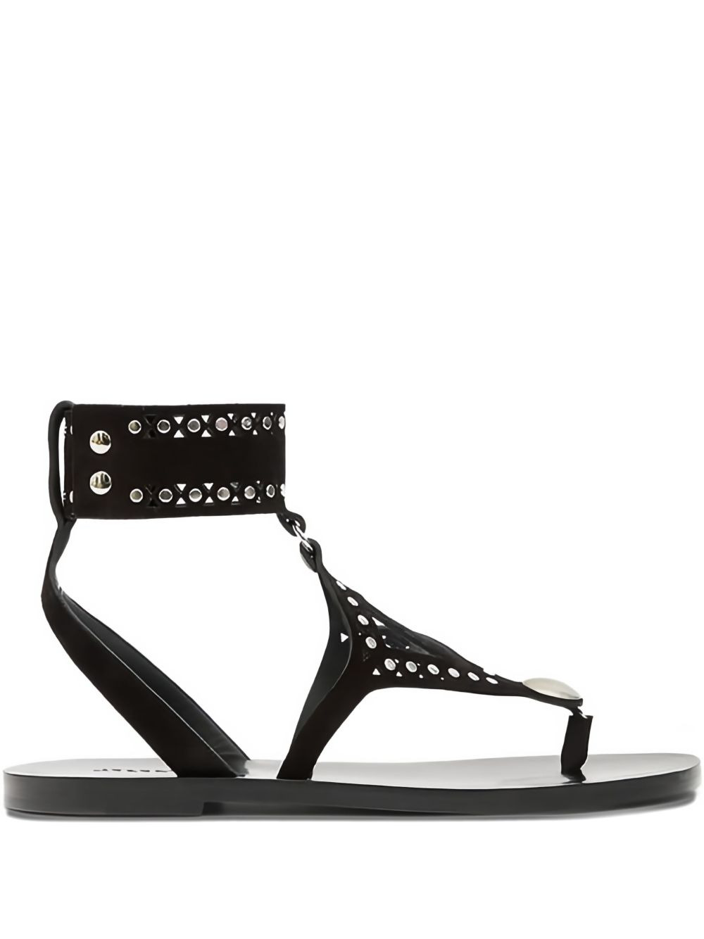 studded ankle-strap sandals - 1