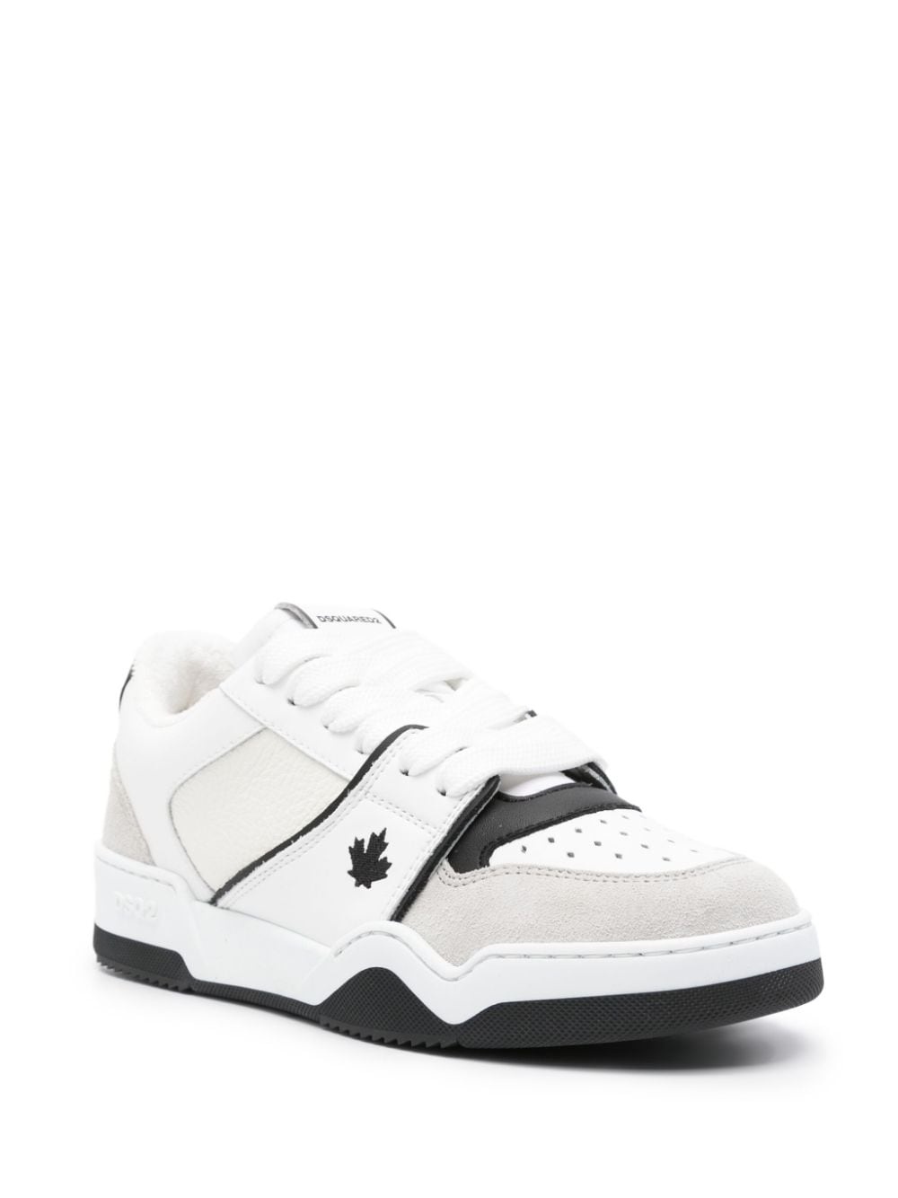 Spiker leather sneakers - 2