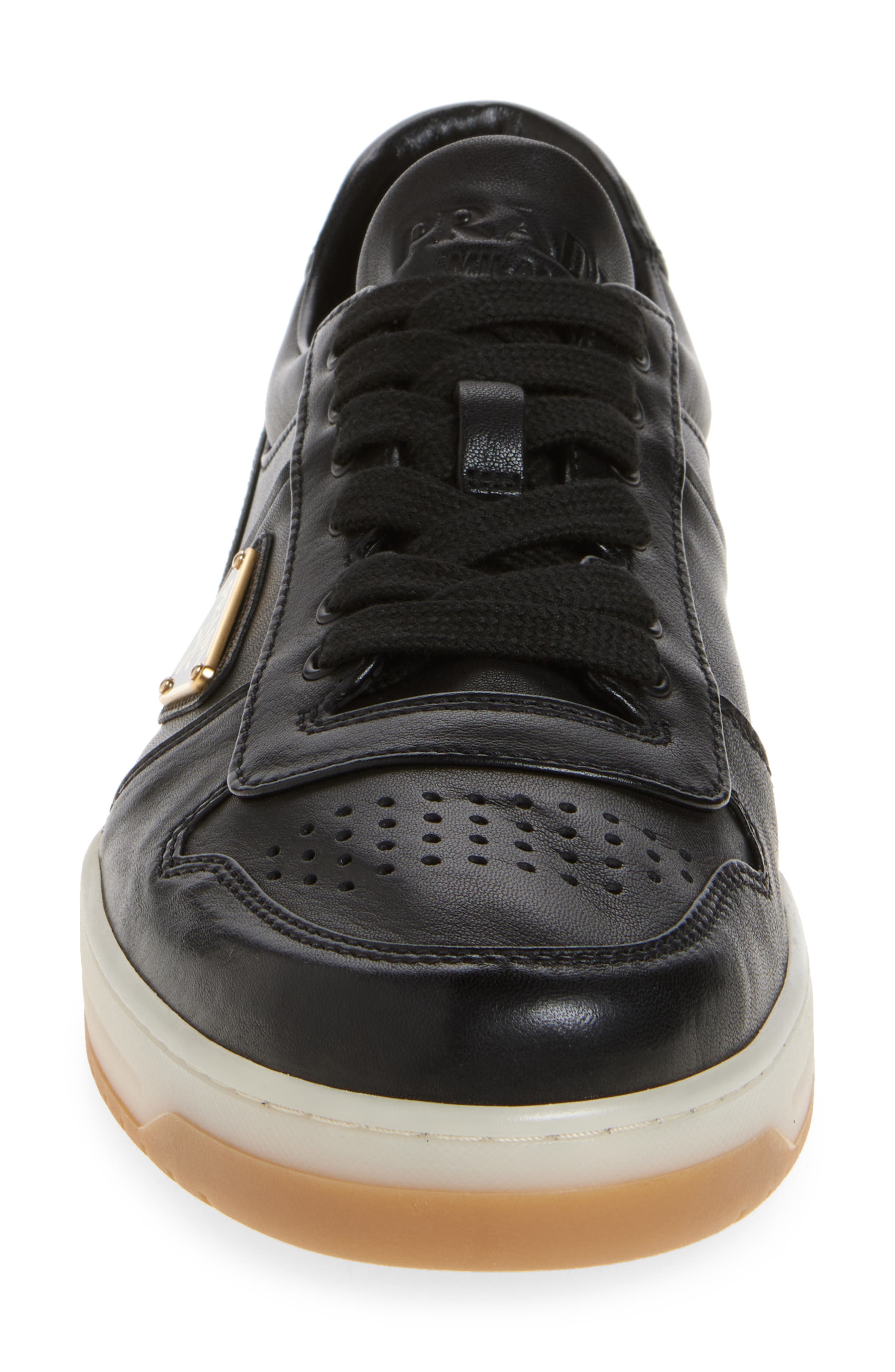 Prada Downtown Low Top Sneaker in Nero at Nordstrom - 4
