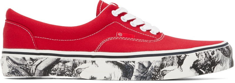Red Printed Sneakers 1