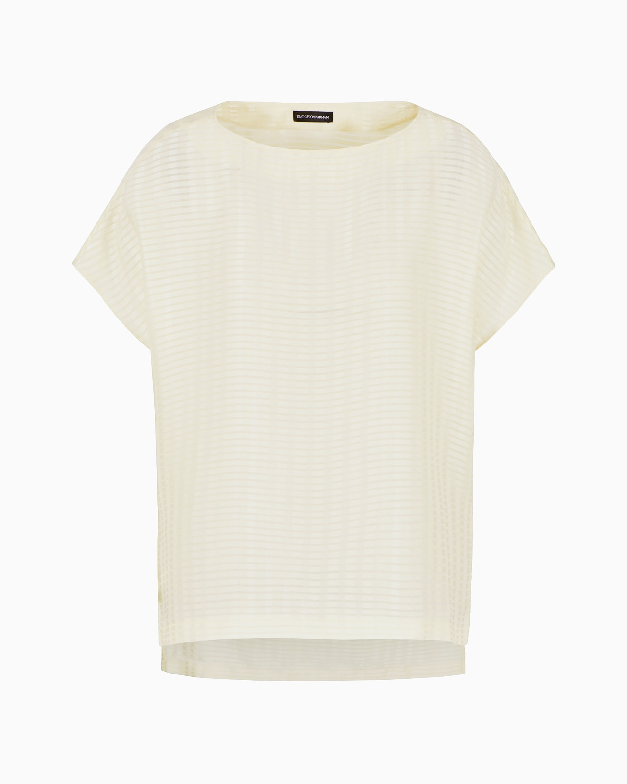 All-over rectangle-motif top with side slits - 1