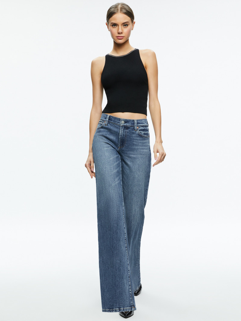 VAL CRYSTAL FRINGE CUTOUT TANK 6