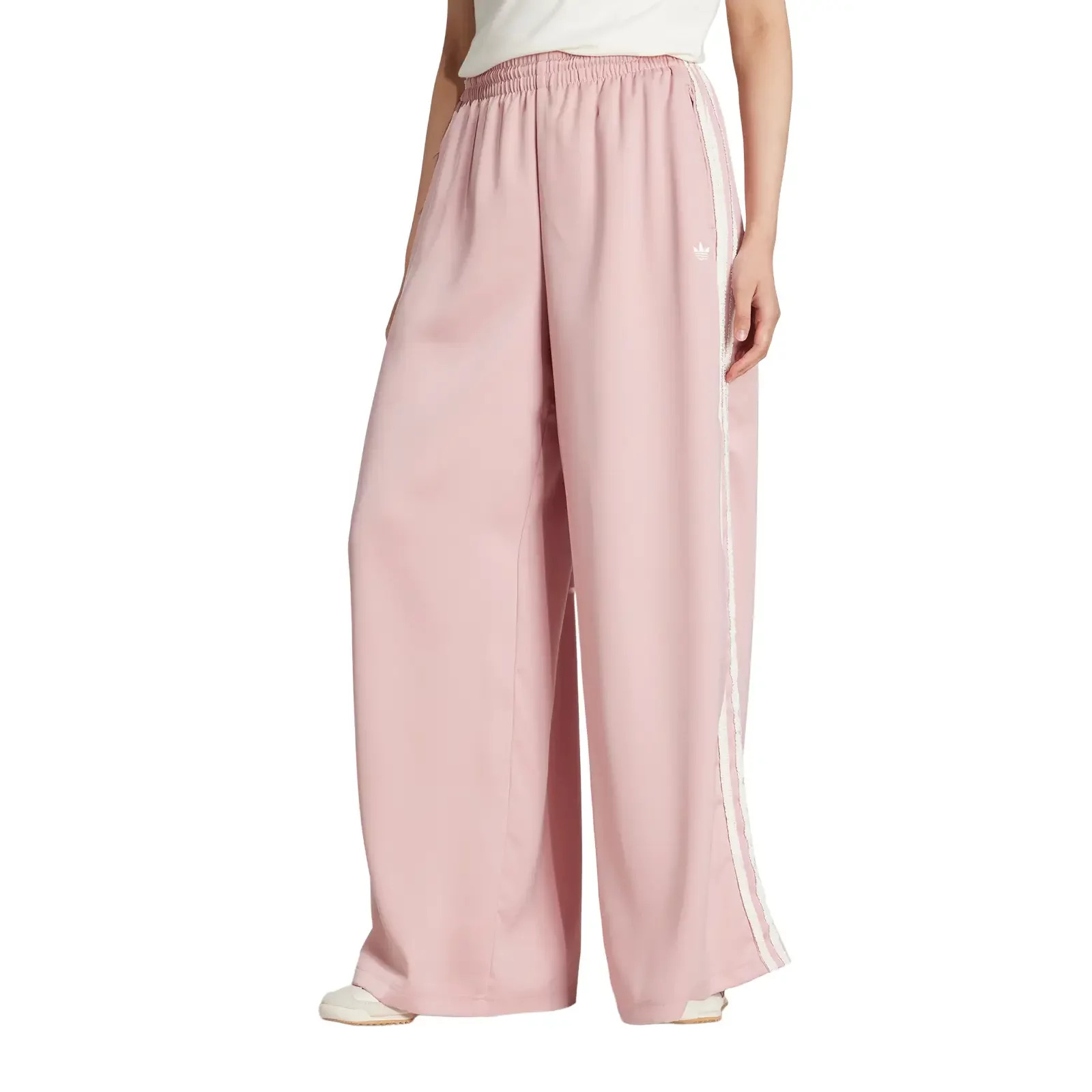 Ruffle 3-Stripes Wide Leg Pants W "Wonder Mauve" - 1