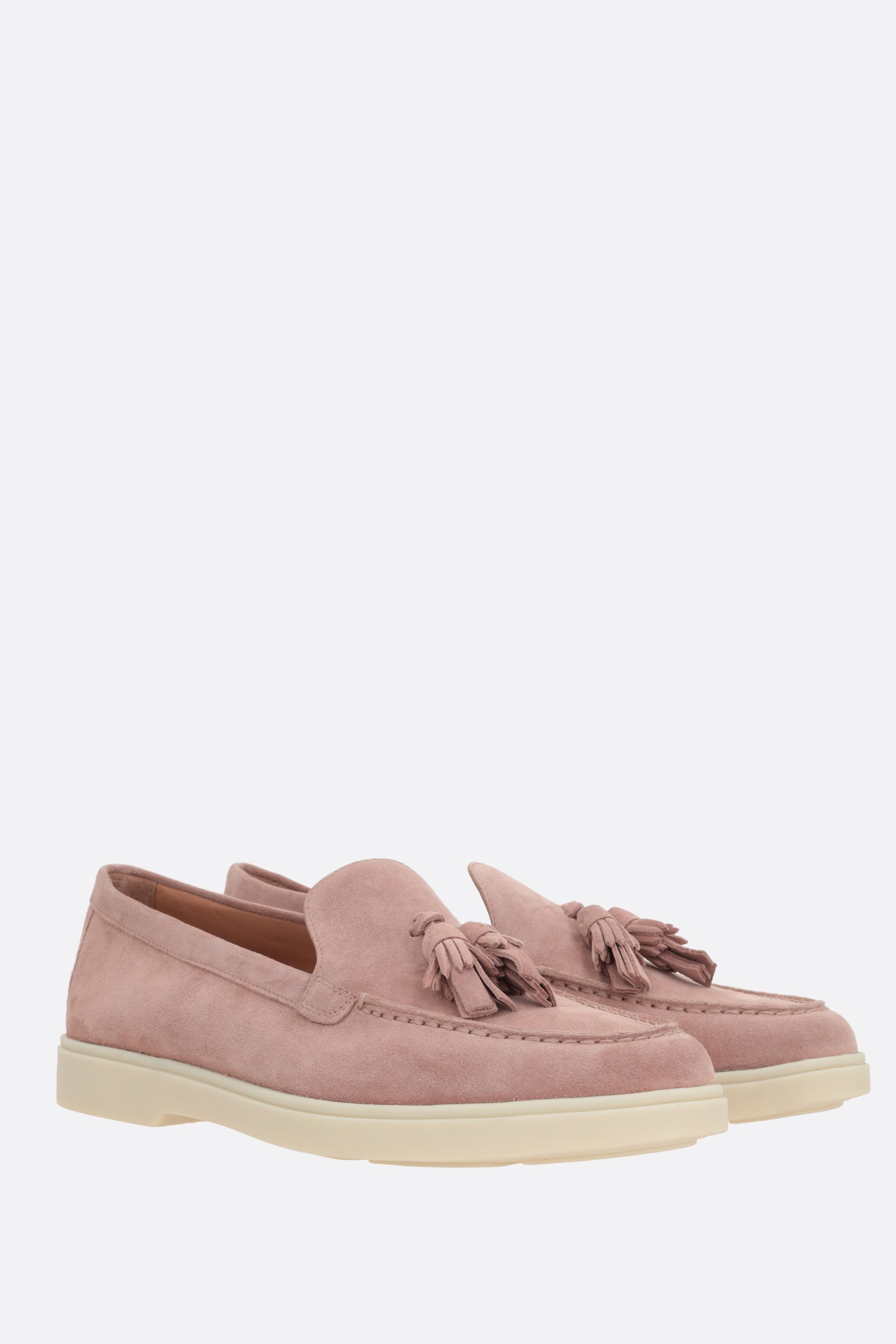 SUEDE LOAFERS WITH TASSELS - 2