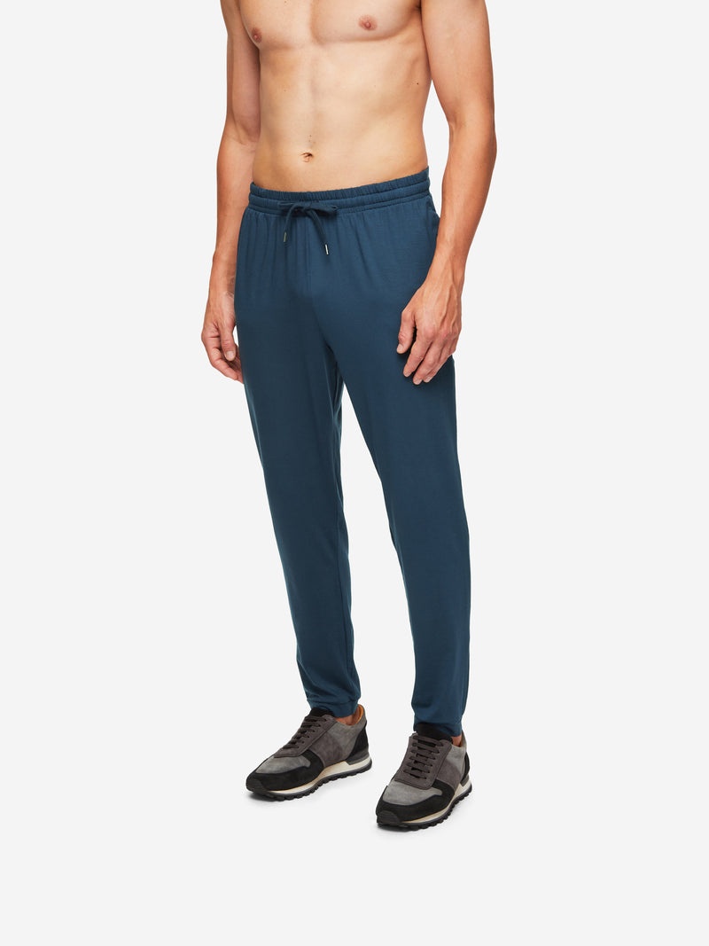 Men's Track Pants Basel Micro Modal Stretch Navy - 2