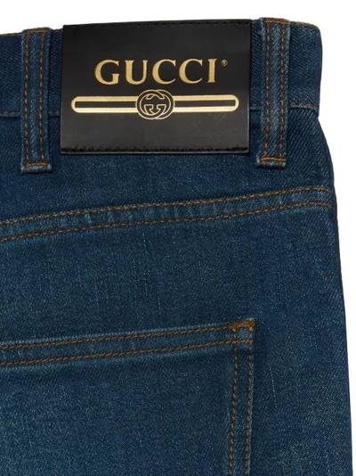 GUCCI faded tapered jeans outlook