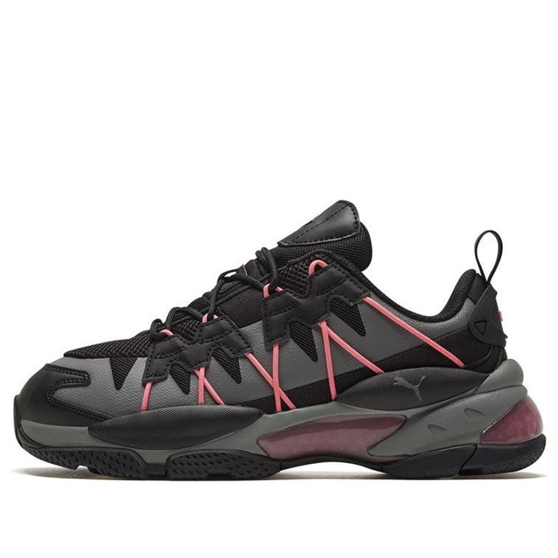 PUMA LQDCELL Omega Striped Knit 'Black Castlerock' 371476-04 - 1