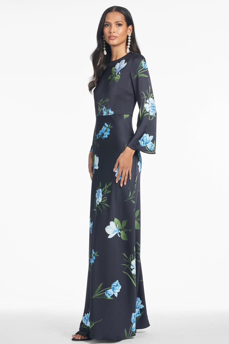 EMBELLISHED ALEX GOWN - NIGHT SKY BLUE OCULATA 4