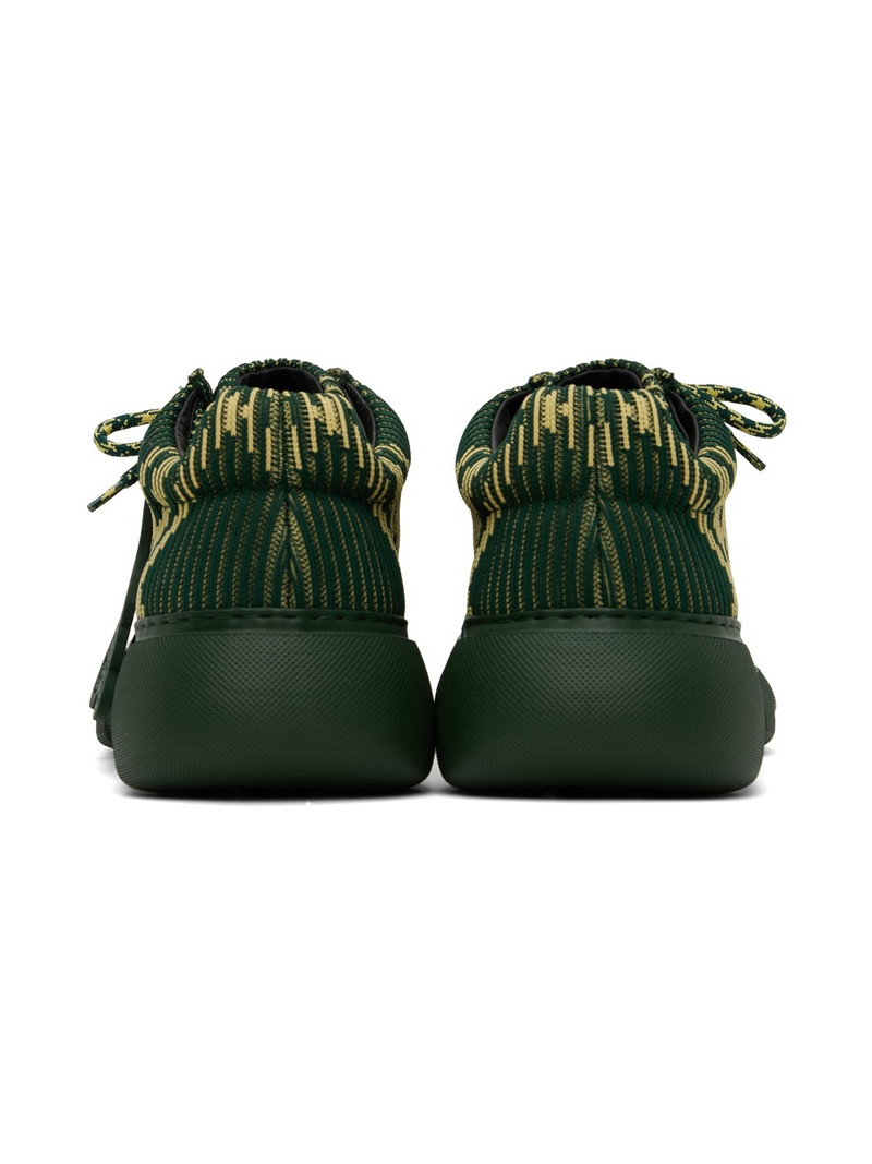 Green & Yellow Check Woven Creeper Derbys 2