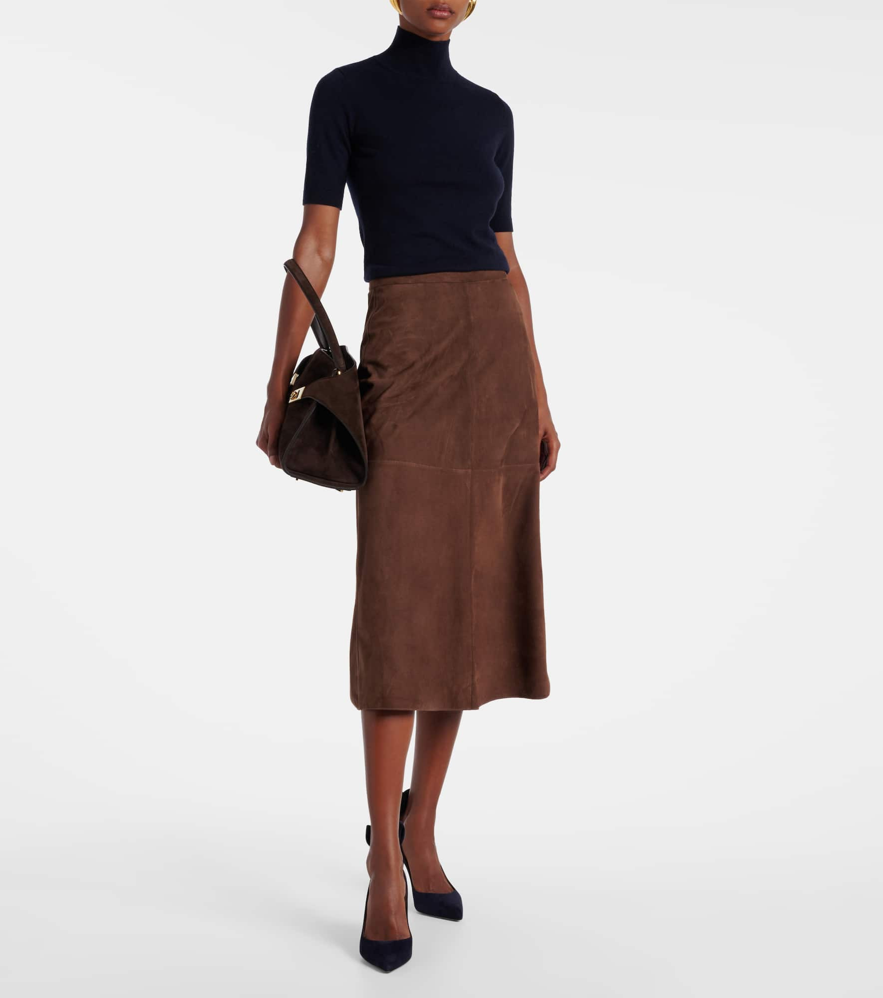 Bow Tie 85 suede pumps - 3