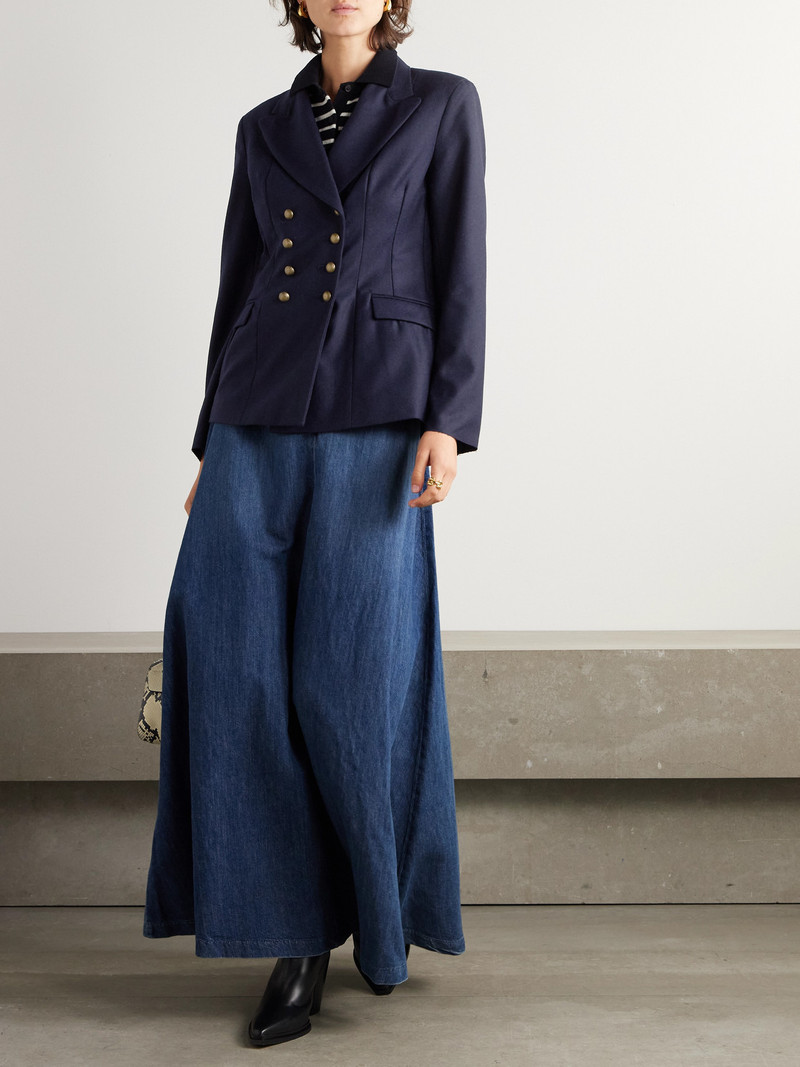 FORTELA Double-breasted Wool-felt Blazer outlook