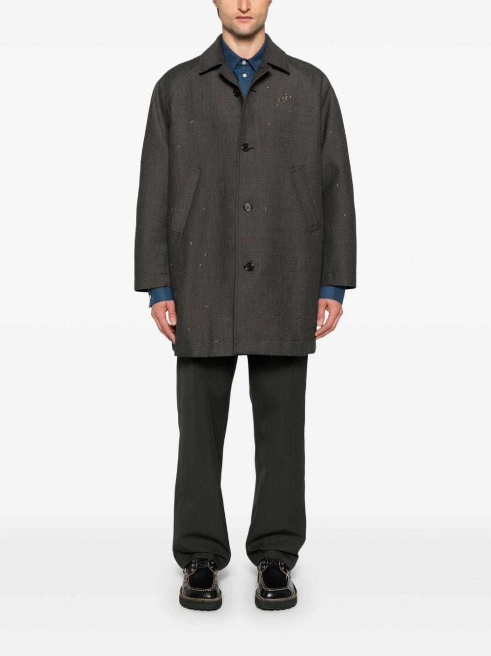 decorative-stitching coat - 2
