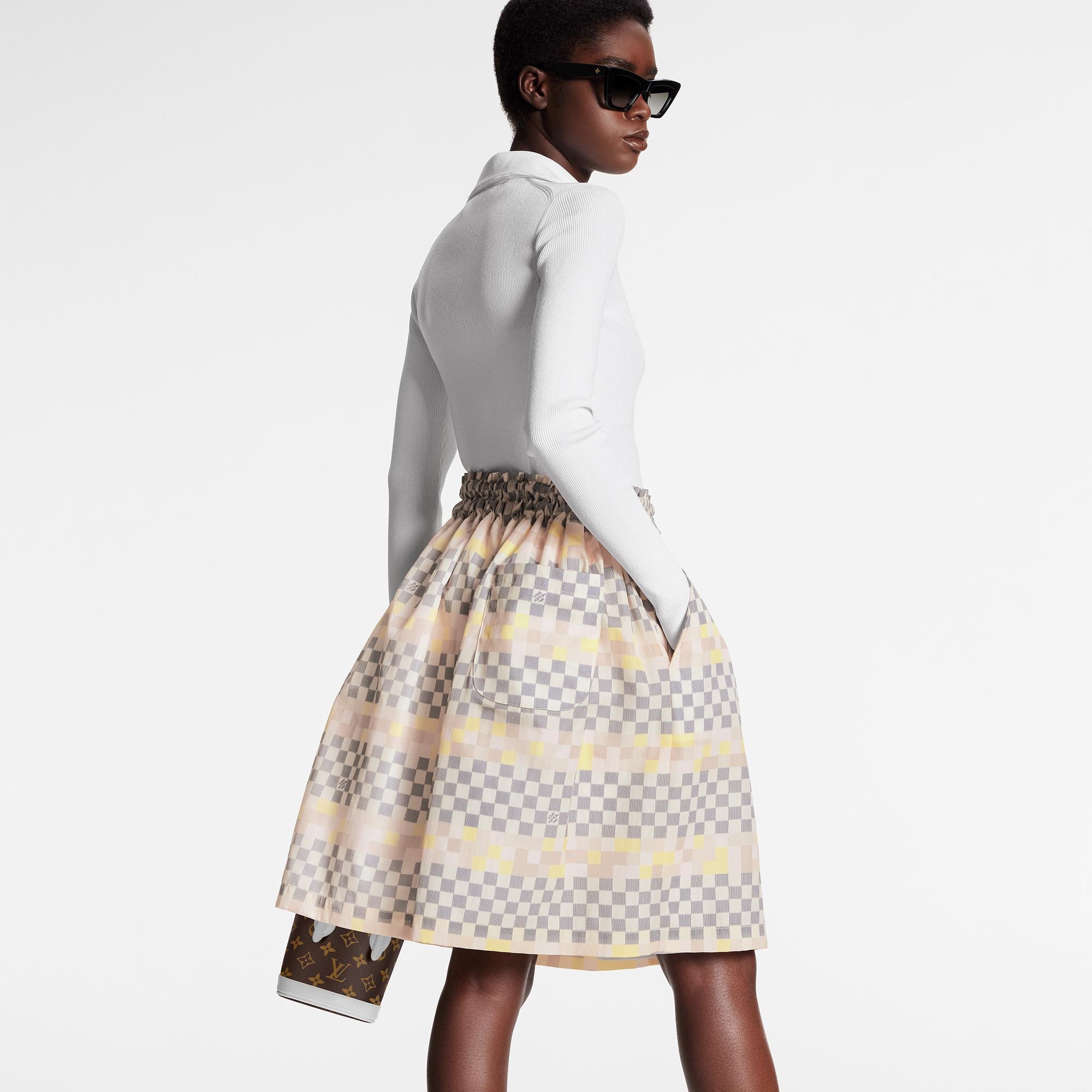 Pixel Damier Skirt - 5