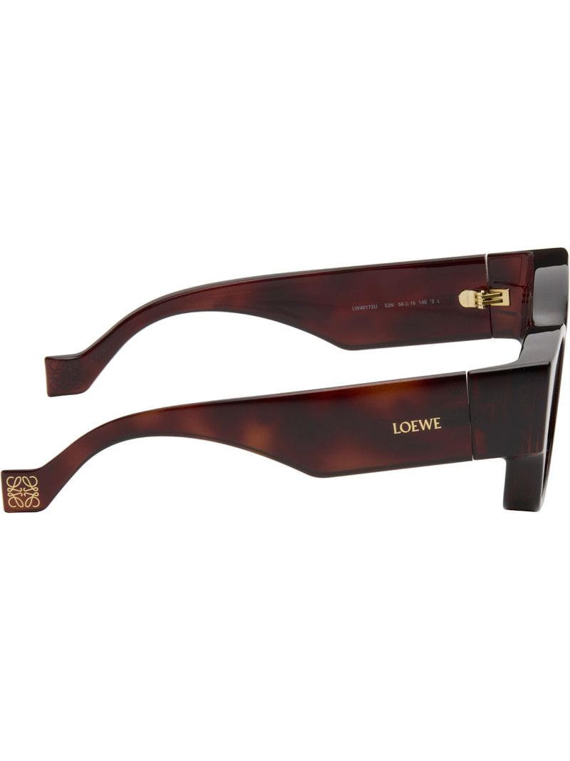 Loewe Brown Paula's Ibiza Goggle Rectangle Sunglasses outlook