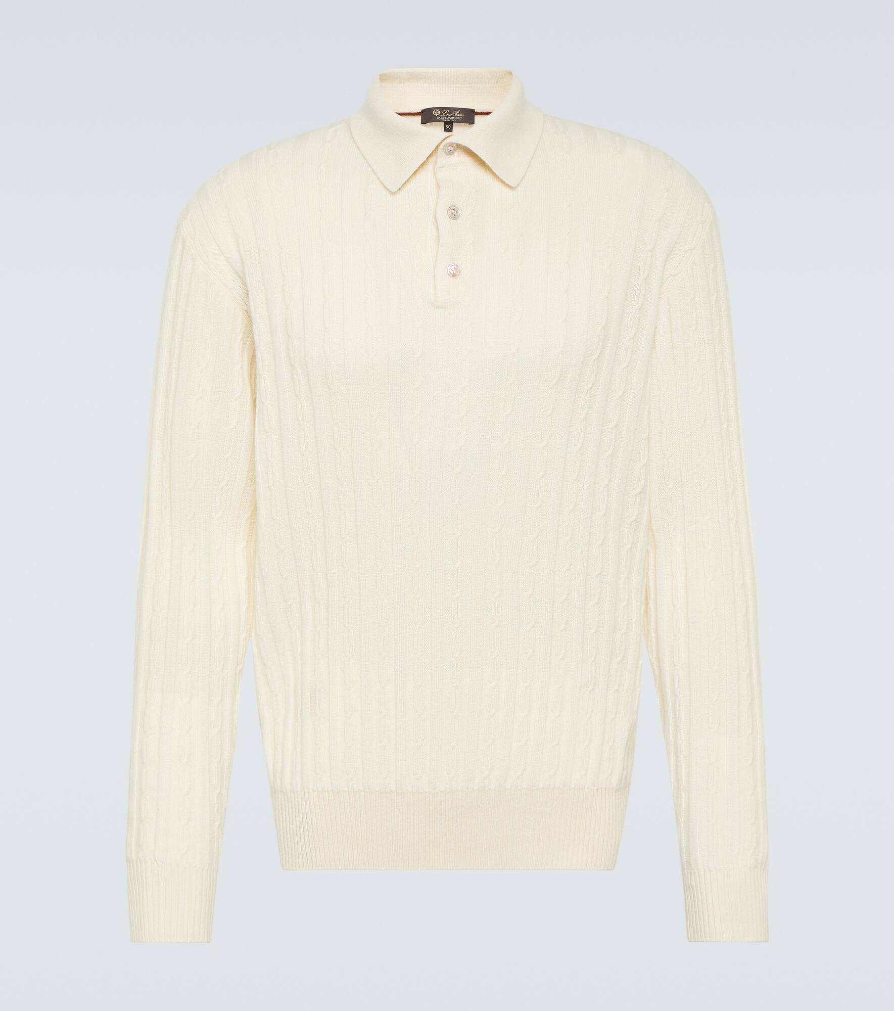 Cashmere polo shirt - 1