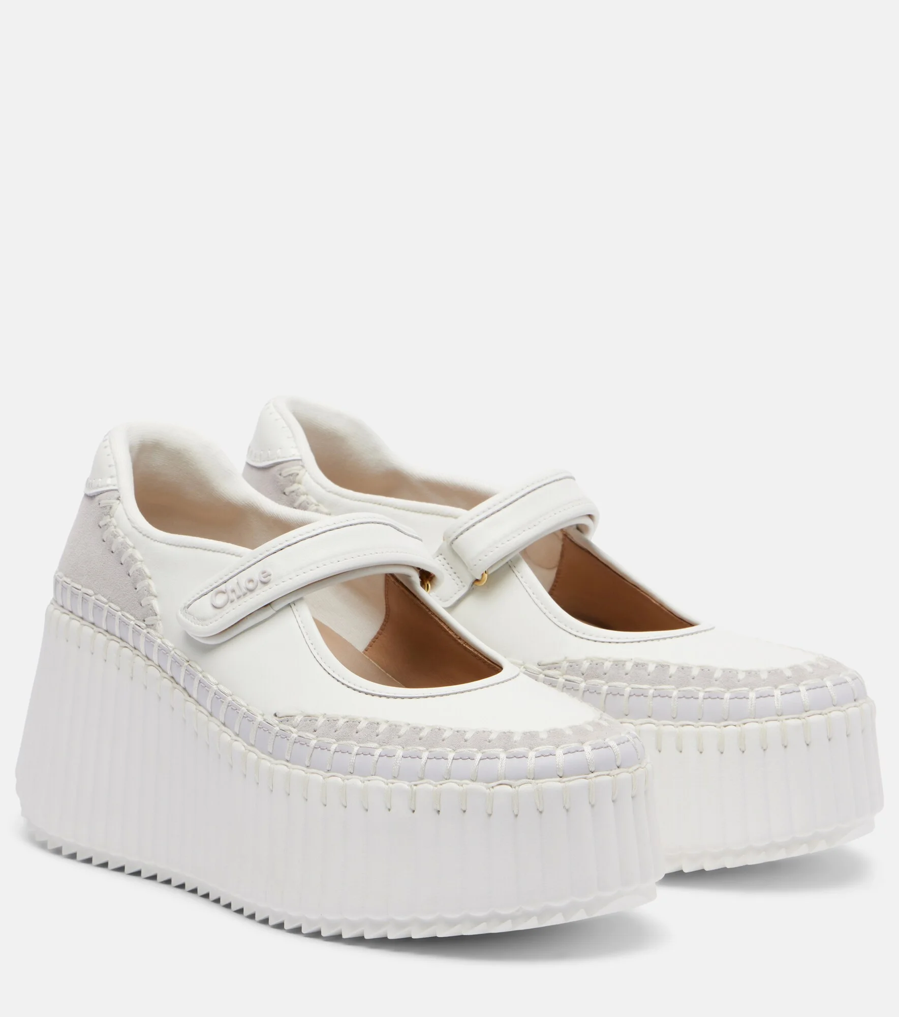 Nama leather platform sneakers - 1