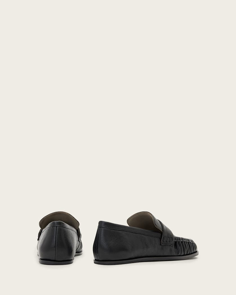 JULIE STUDDED LEATHER LOAFERS 5