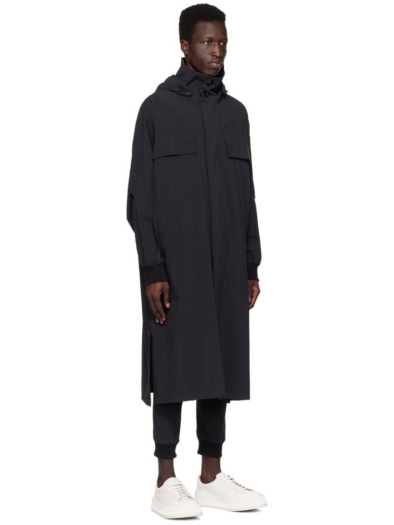 Black Water-Repellent Coat 2