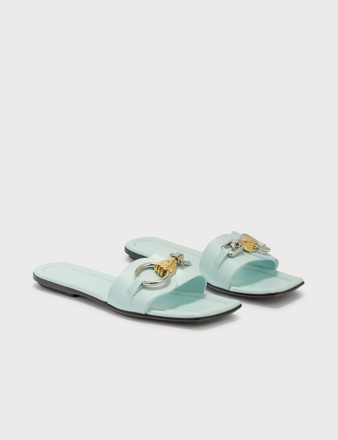 FLAT JEWELED SANDAL - 3