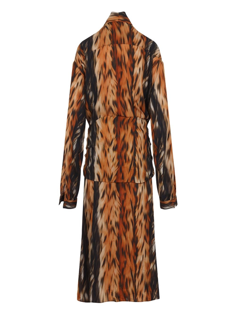 knotted midi dress - 2