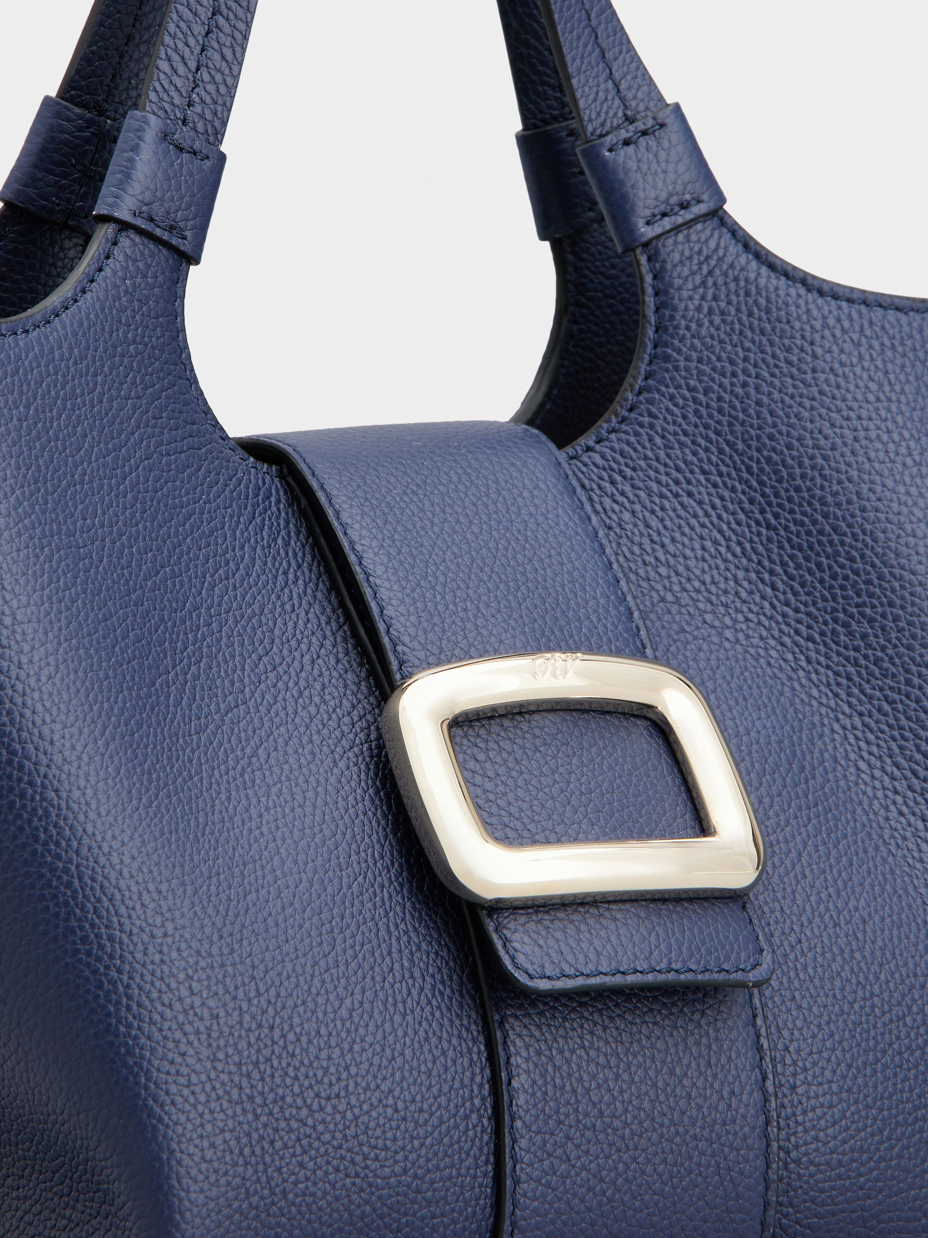 Viv' Choc Mini Shopping Bag in Leather - 9