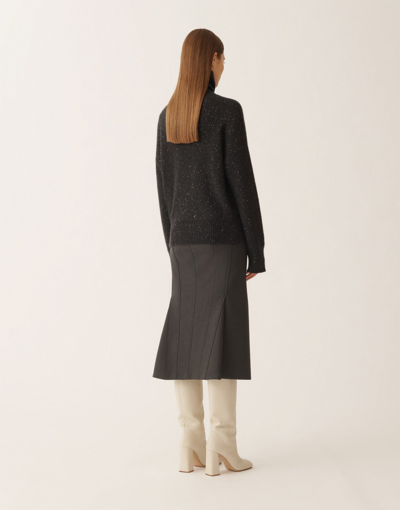 Wool and silk sweater with sequins 4