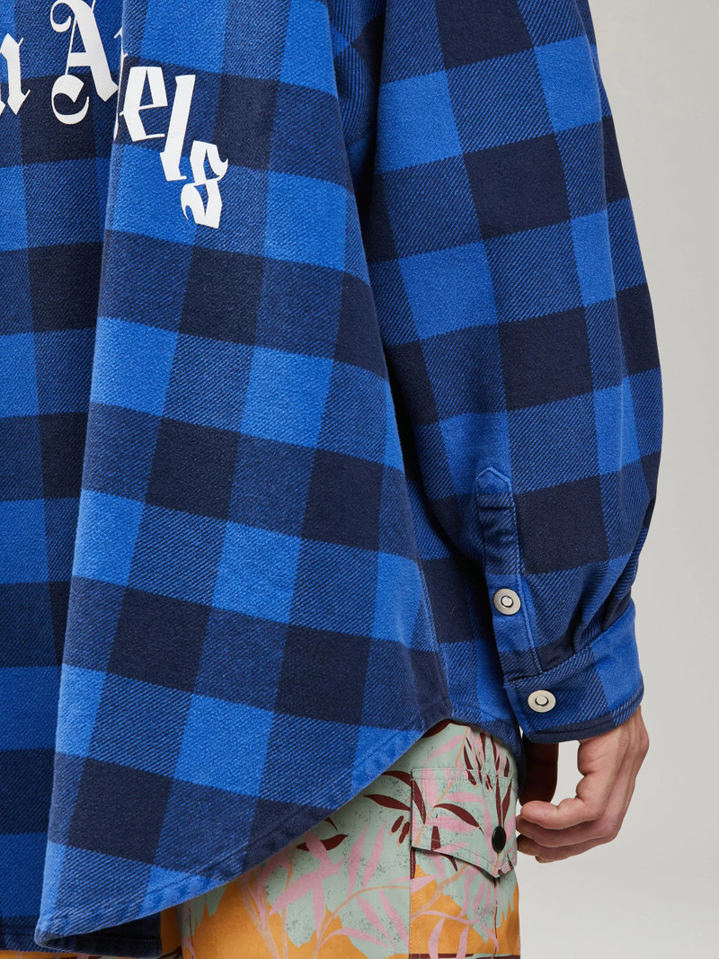 CURVED LOGO CHECKED SHIRT 6