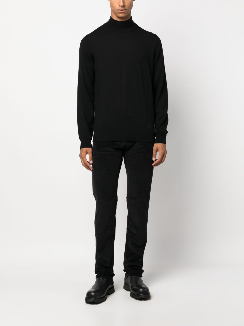 high-neck virgin-wool jumper - 2