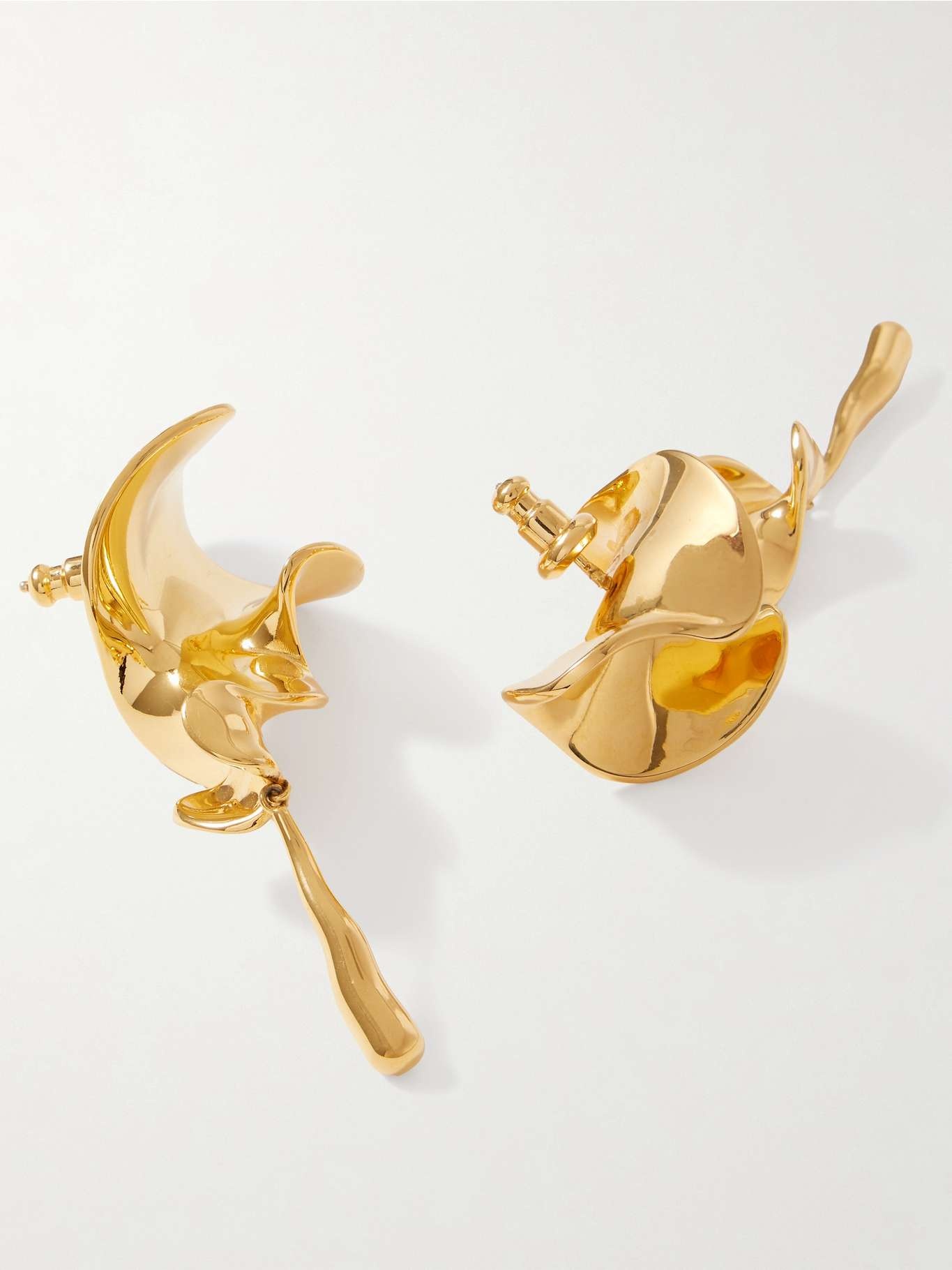 Tidal gold-plated earrings Gold - 3
