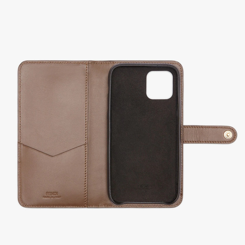 FENDI Brown leather cover outlook