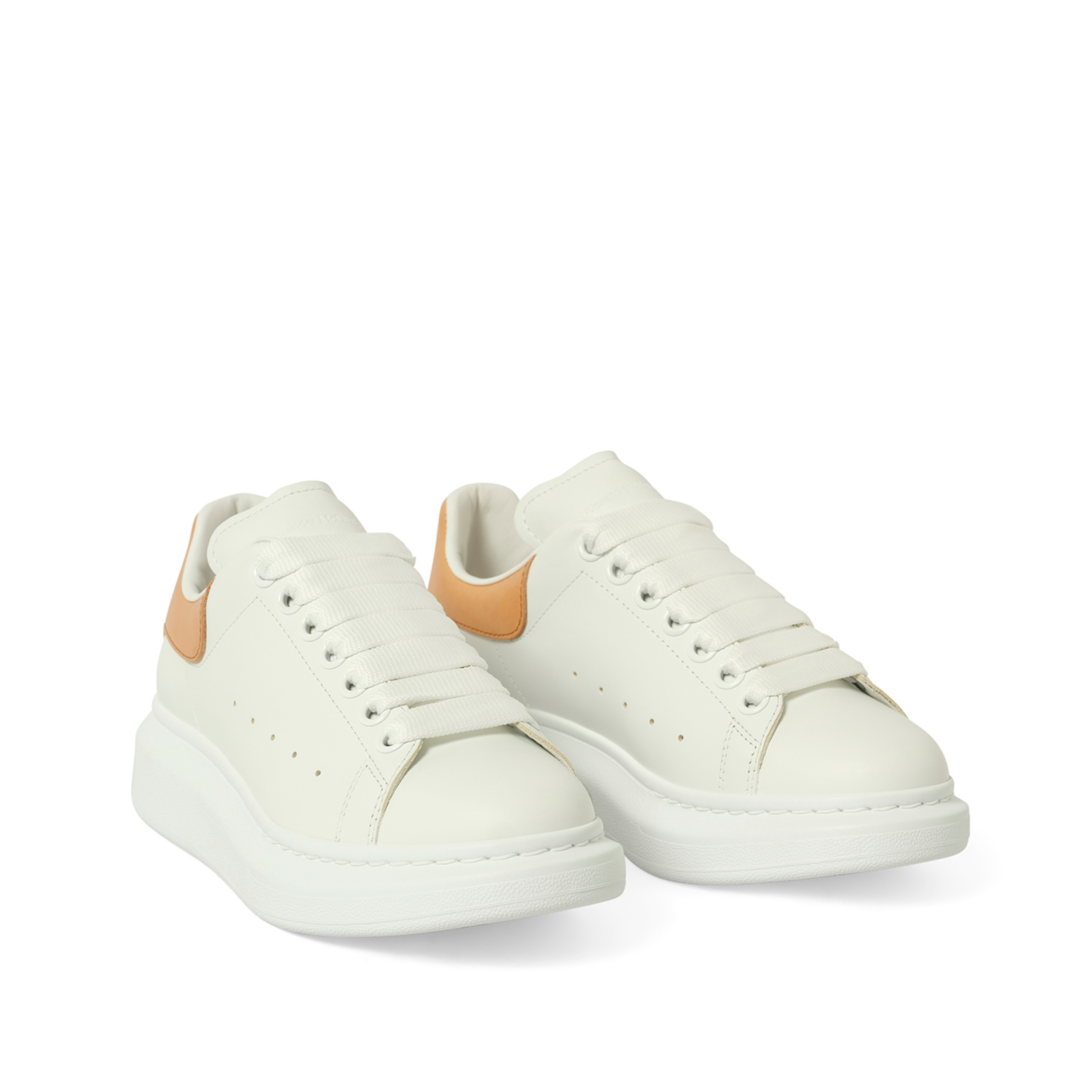 Larry Oversized Sneaker in White/Natural - 2
