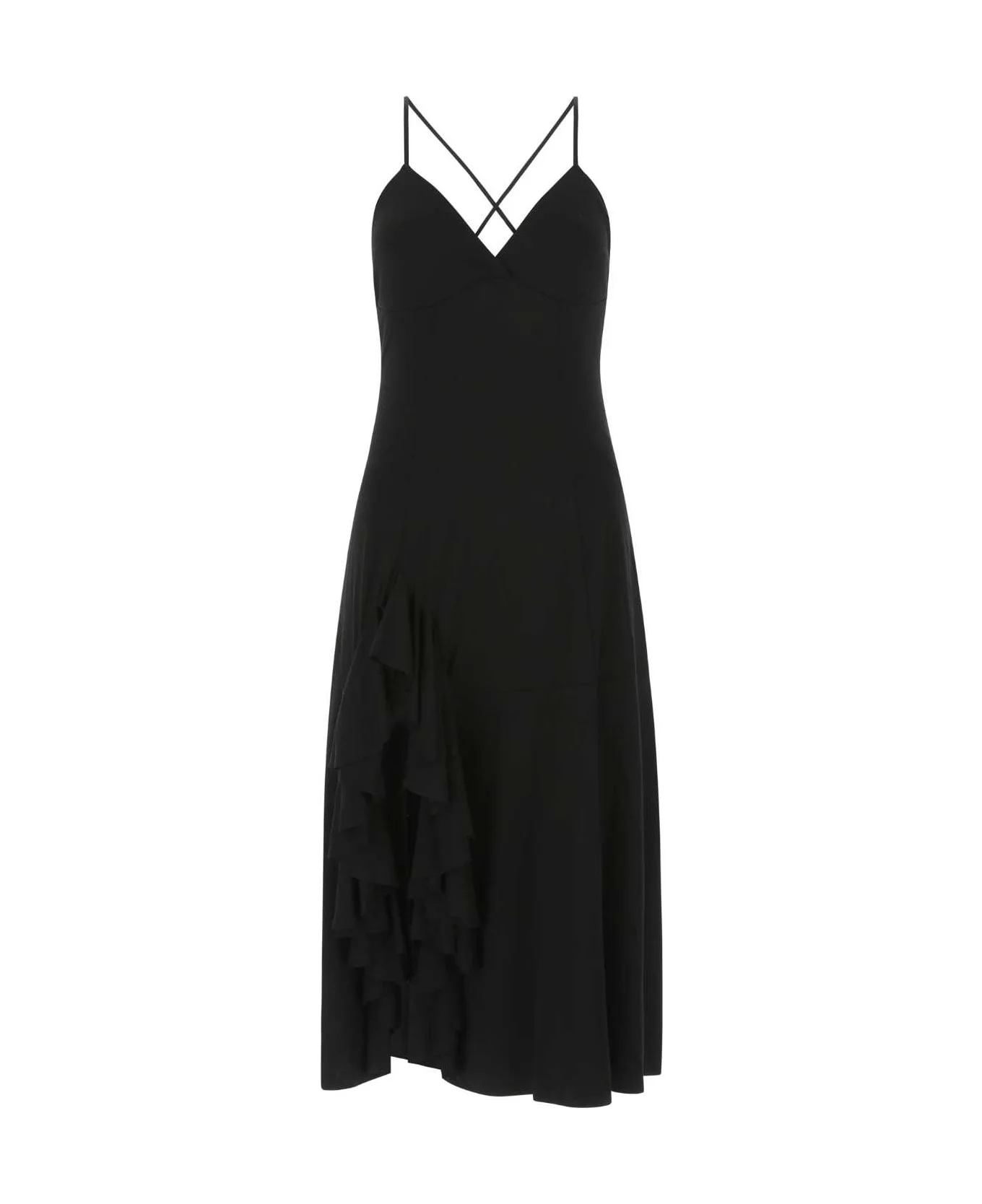 Black Stretch Viscose Dress - 1