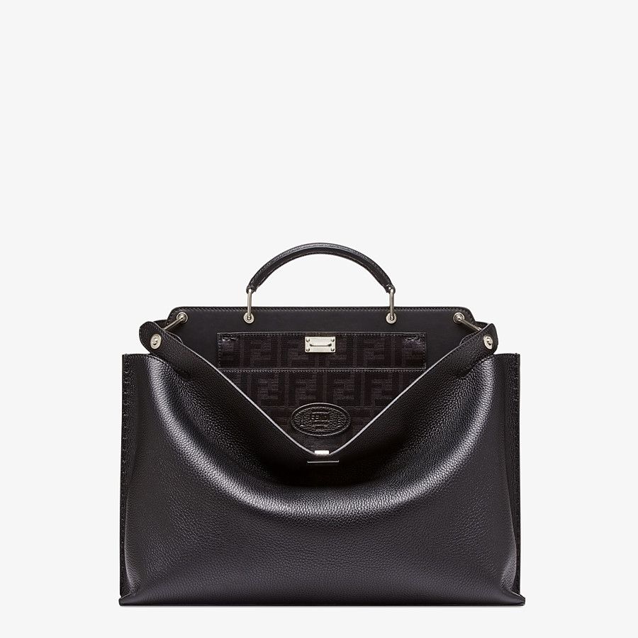 Black leather bag - 1