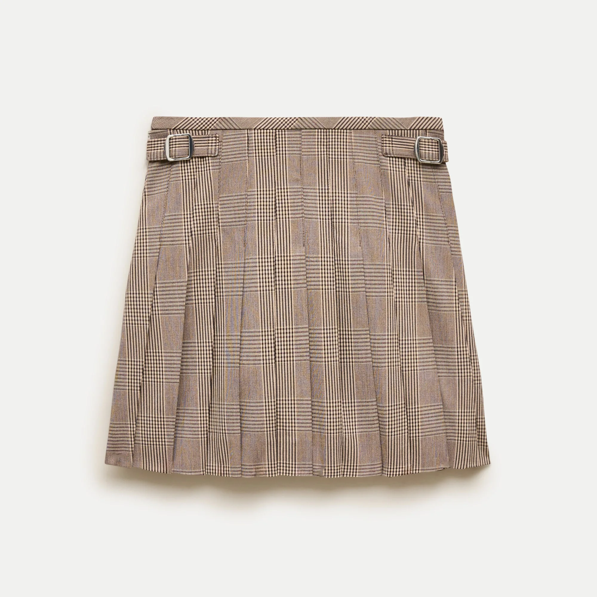 Ivy mini skirt in houndstooth Gramercy suiting - 1