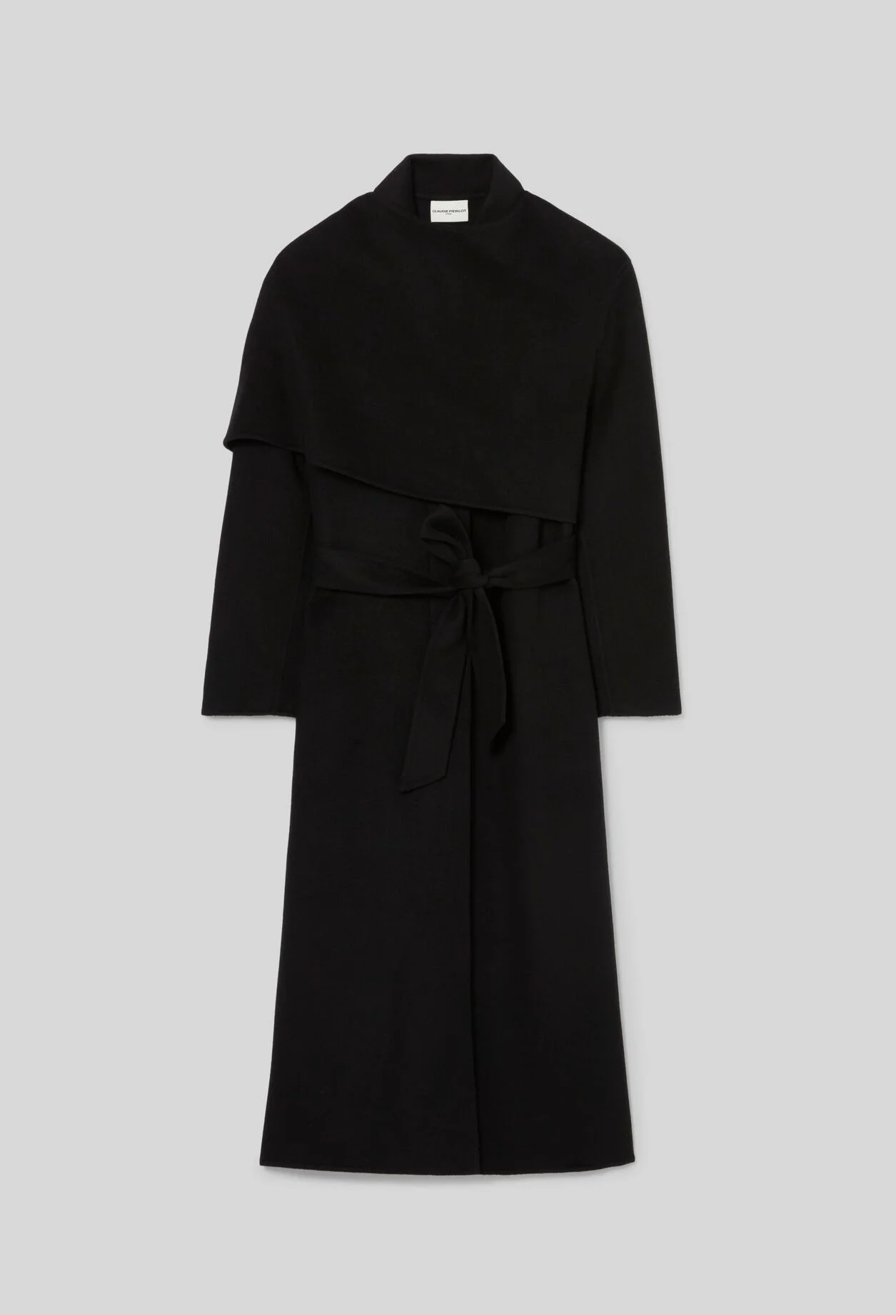 LONG DRAPED COAT - 1