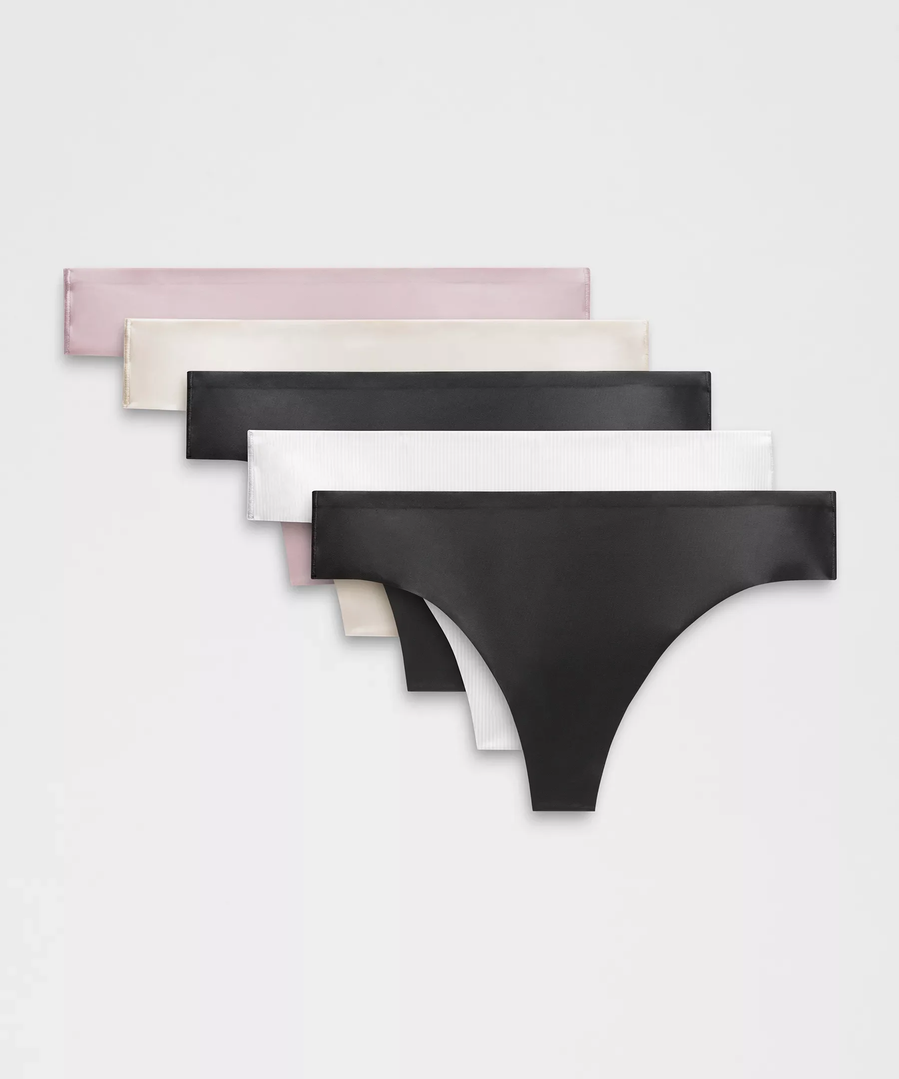 InvisiWear Mid-Rise Thong Underwear *5 Pack - 1