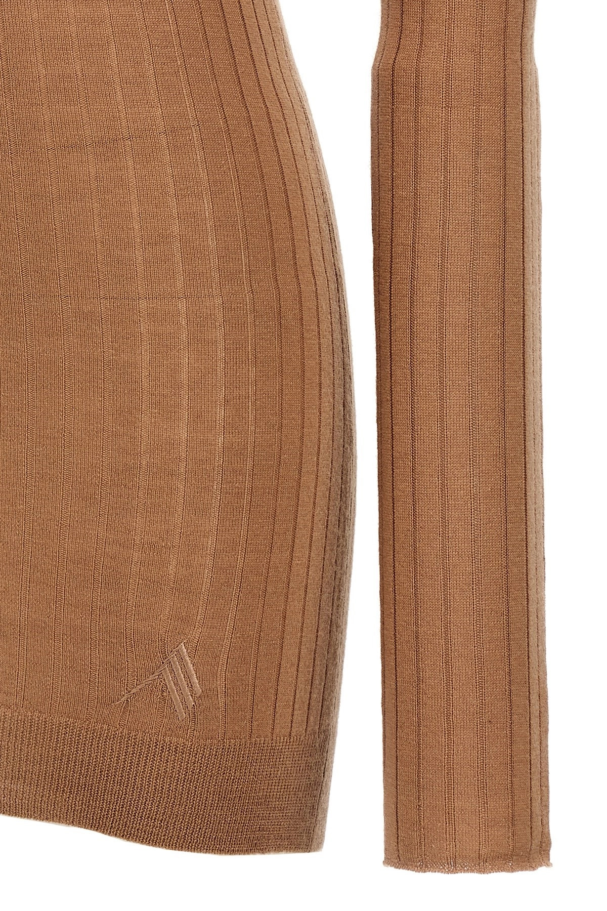 Ribbed mini dress - 4
