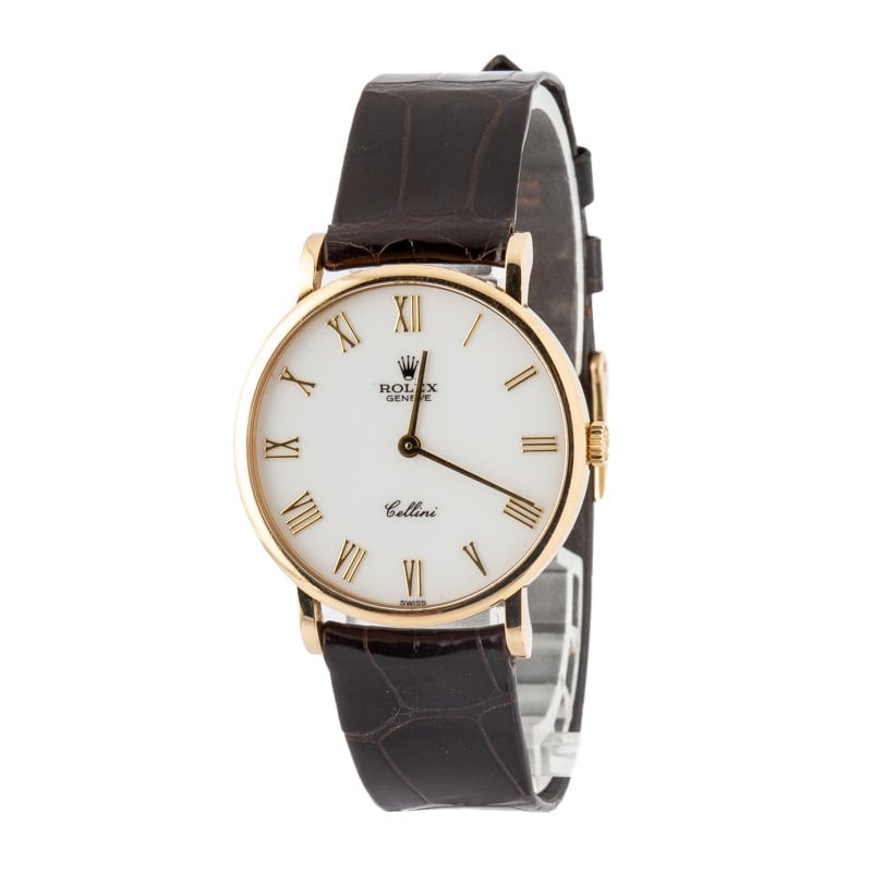Rolex Cellini 5112 White Roman Dial - 2