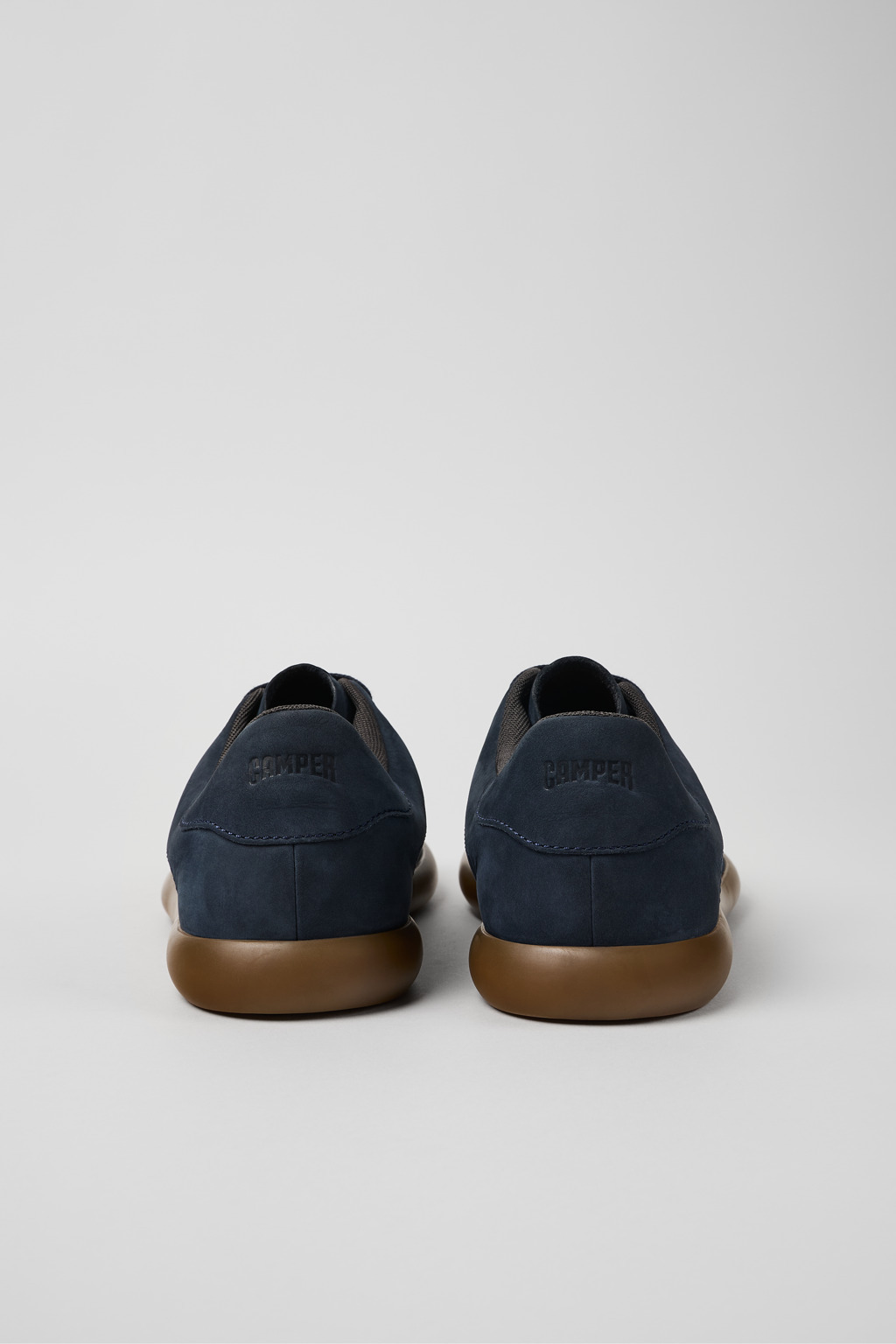 Blue nubuck sneakers for men - 3