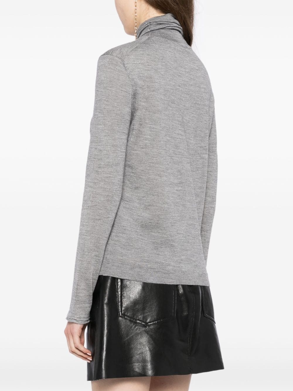 turtleneck knitted top - 4
