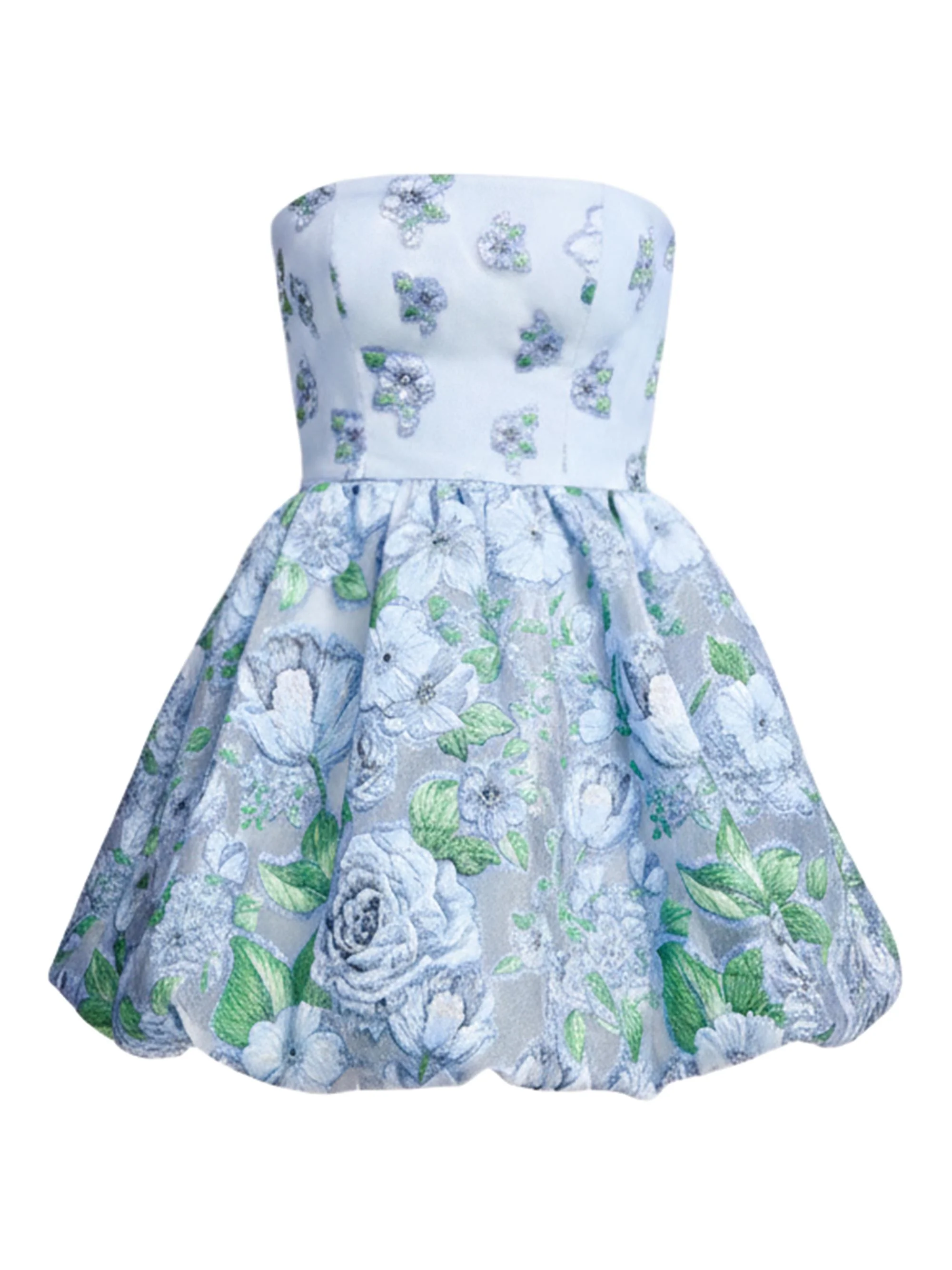 Women's Spencer Strapless Minidress - Sky Multi - 1