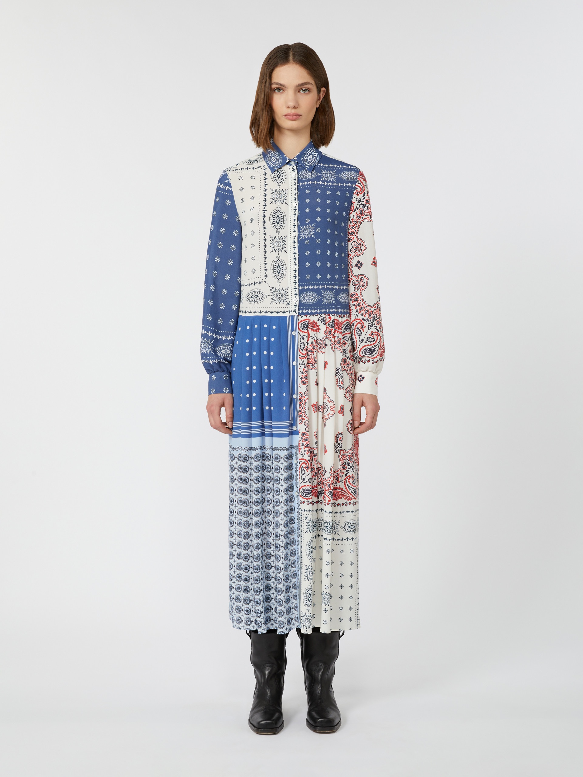ZUAI Printed viscose shirt dress - 3