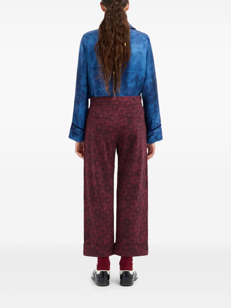 geometric-print trousers 3