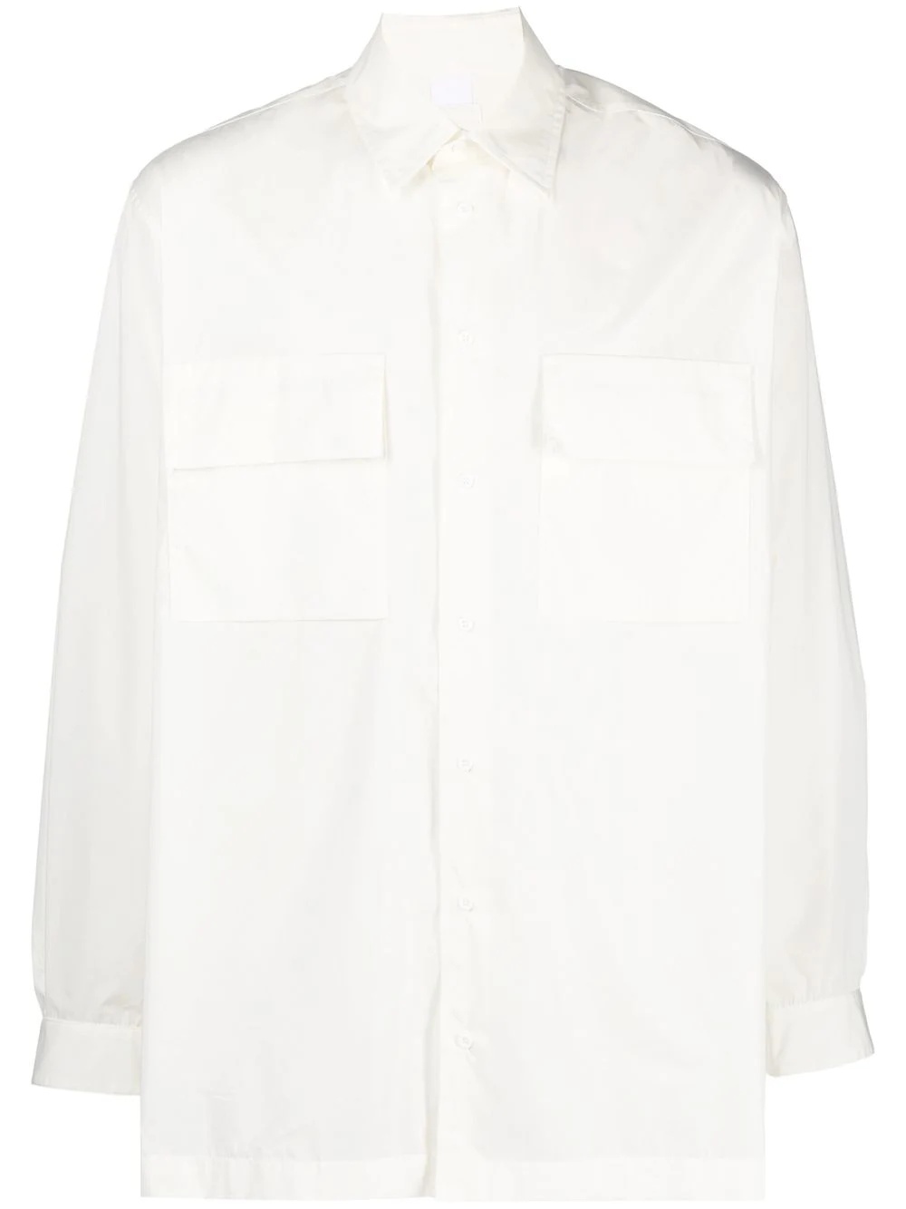 button-up patch pocket shirt - 1