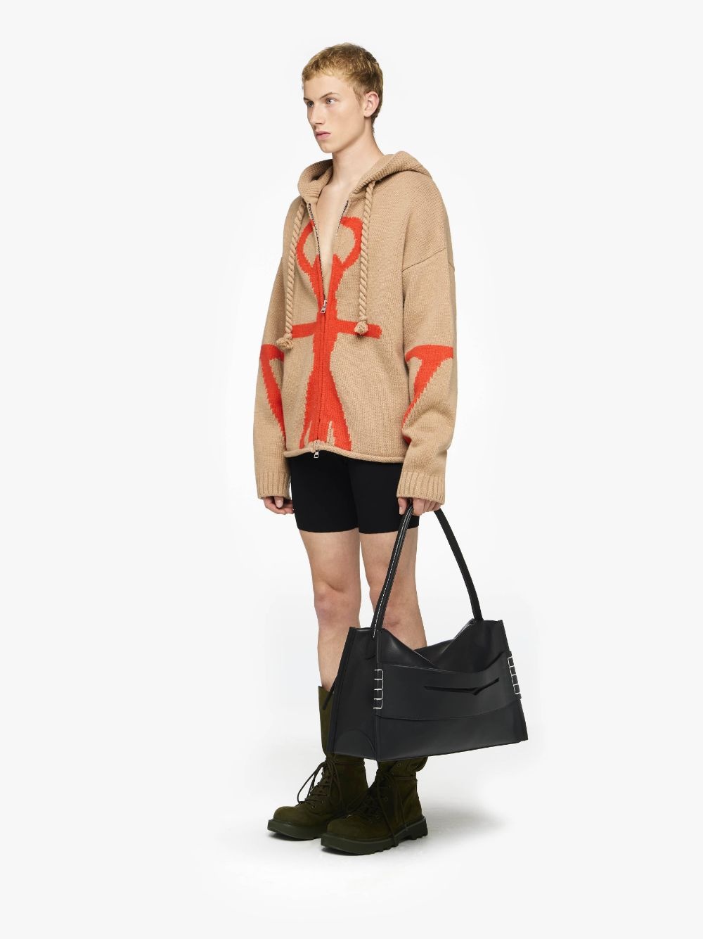 ANCHOR LOGO HOODIE WITH ZIP - 4