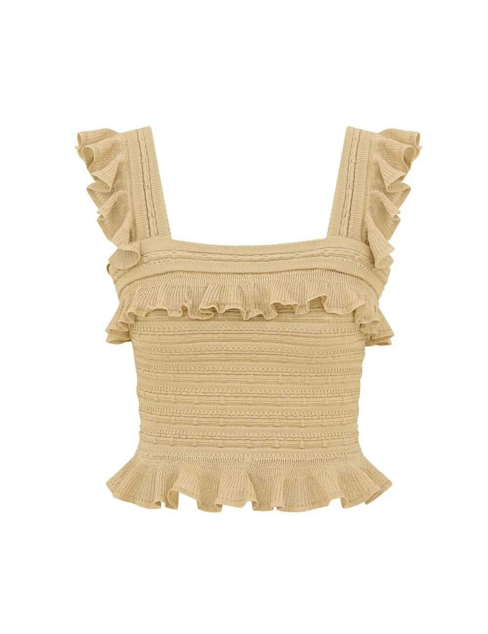 CLASH METALLIC FRILL CAMI - 1
