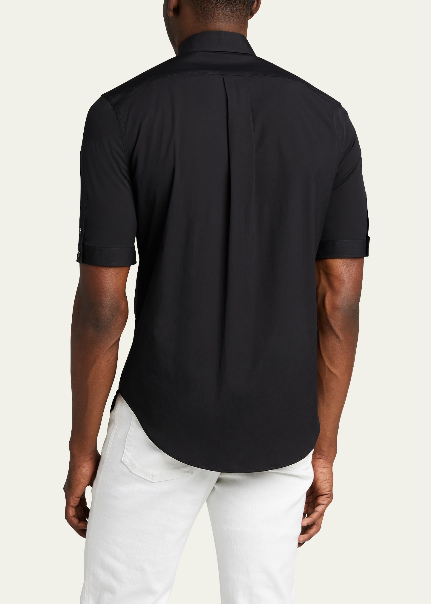 Men's Basic Point-Collar Sport Shirt - 2